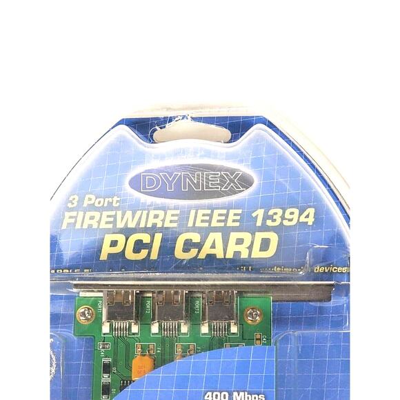 Dynes 3 Port FireWire IEEE 1394 PCI CARD DX-FC103 Factory SEALED Brand NEW - Picture 2 of 6